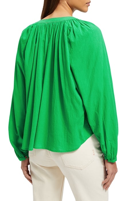 BALLOON SLEEVE TOP SCUBA GREEN 2