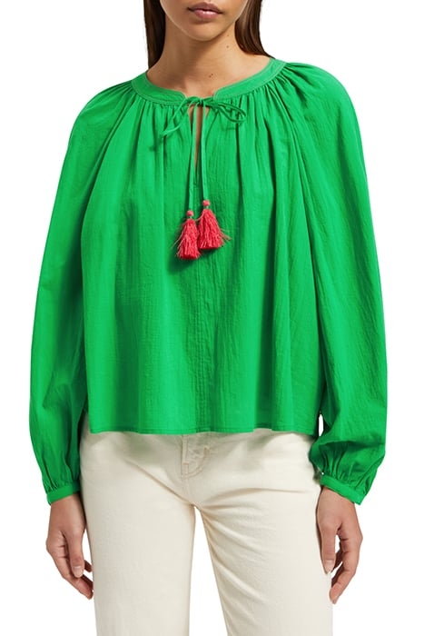 BALLOON SLEEVE TOP SCUBA GREEN 1