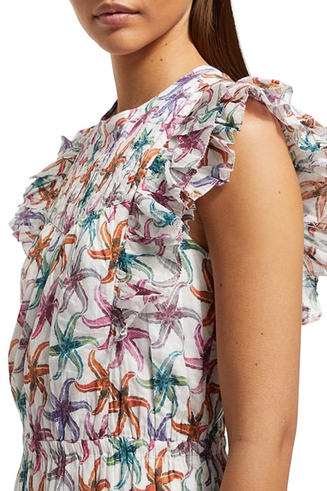 PRINTED MAXI COTTON VOILE DRESS STARFISH 6