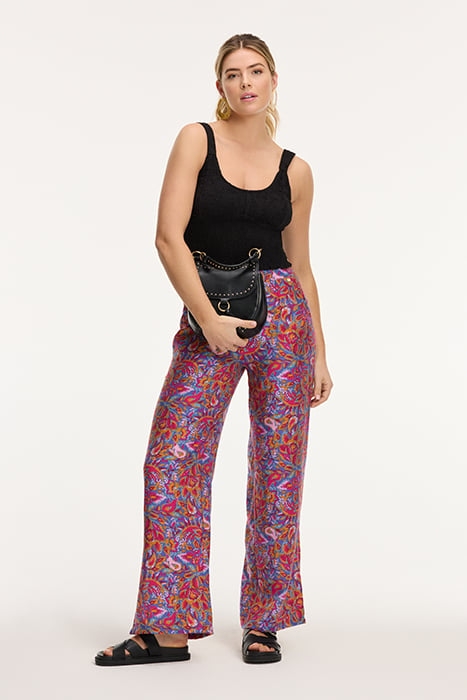 MEREL TROUSERS SICILIAN FLOWER PURPLE SICILIAN FLOWER 7