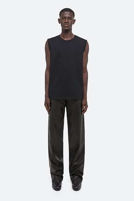 LOGO MUSCLE TANK COTTON BLACK 1