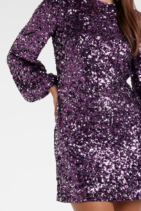 CAMDEN SEQUIN MINI DRESS PURPLE 6