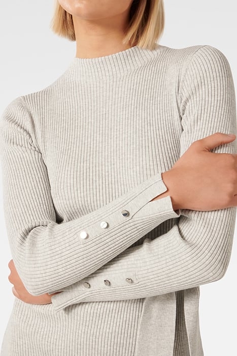 LILY RIB COLUMN KNIT DRESS GREY 5