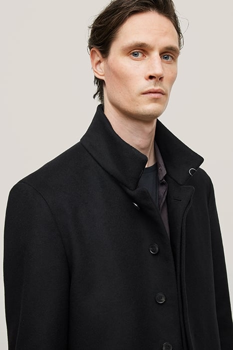 HIDDEN CF PLACKET BUTTON FRONT SLIM FIT BLACK 3