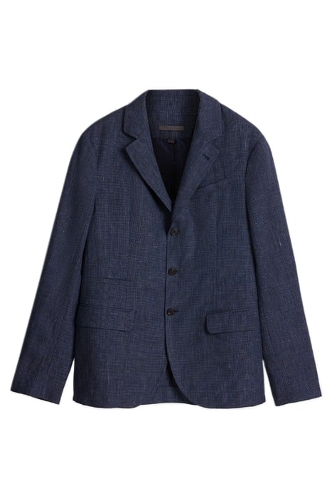 SLIM FIT NOTCH LAPEL JACKET WITH FLAP PO INK BLUE 2