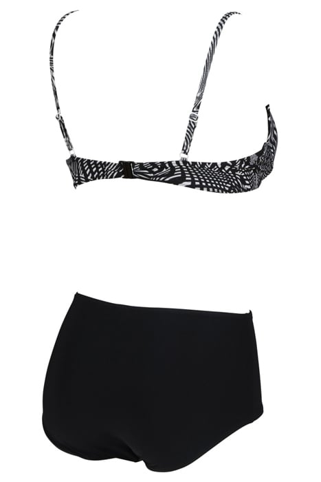 W CLARA TWO PIECES C-CUP BLACK MULTI-BLACK 4