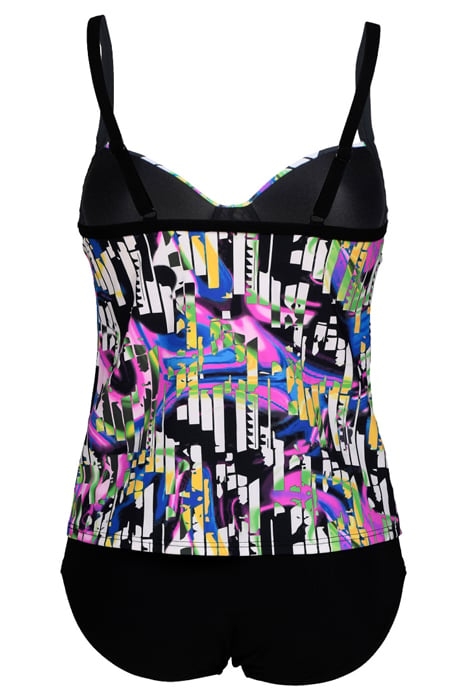 WOMEN'S BODYLIFT TANKINI CAROLINA C-CUP BLACK MULTI-BLACK 5