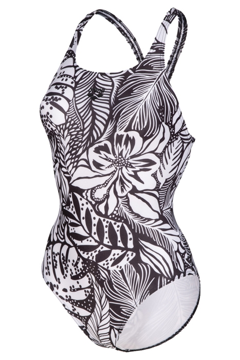 WOMEN'S SWIMSUIT SWIM PRO BACK ALLOVER BLACK MULTI 6