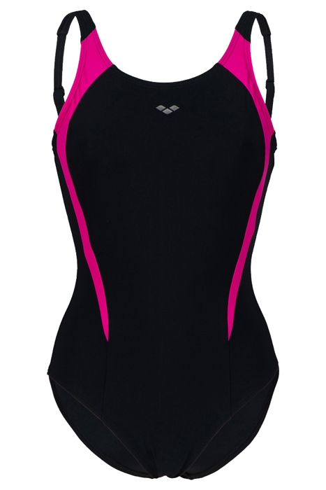 WOMEN'S BODYLIFT SWIMSUIT LOLA U BACK PA BLACK-ROSE VIOLET 4
