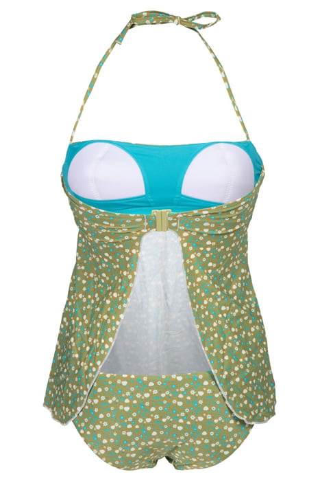 WOMEN'S ARENA TANKINI ALLOVER OLIVE MULTI 5