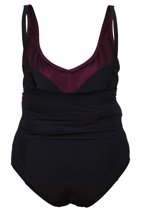 W ISABEL LIGHT CROSS BACK ONE PIECE PLUS BLACK-ROSE VIOLET 5