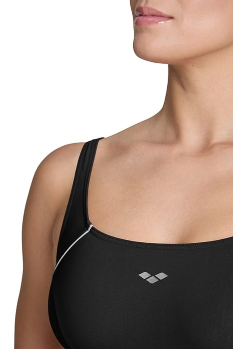 W JEWEL ONE PIECE LOW C CUP R BLACK-WHITE 8