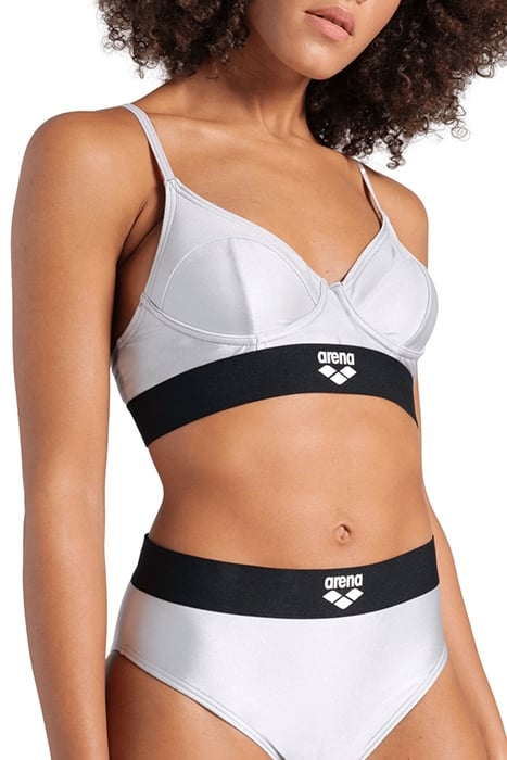 WOMEN'S ARENA BICOLORE ELASTIC BRASSIERE SILVER 4