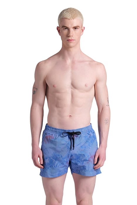 MEN'S ARENA CHINE' PRINT X-SHORT BLUE CHINA 1