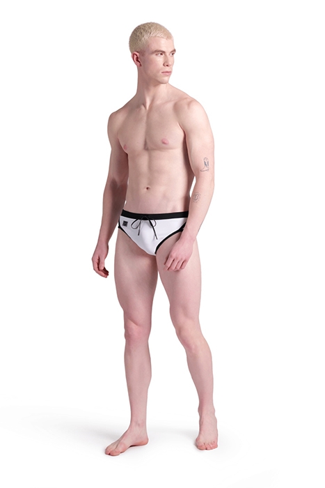 MEN'S ARENA CLASSIC SWIM BRIEF WHITE-BLACK 3