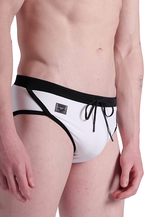 MEN'S ARENA CLASSIC SWIM BRIEF WHITE-BLACK 4
