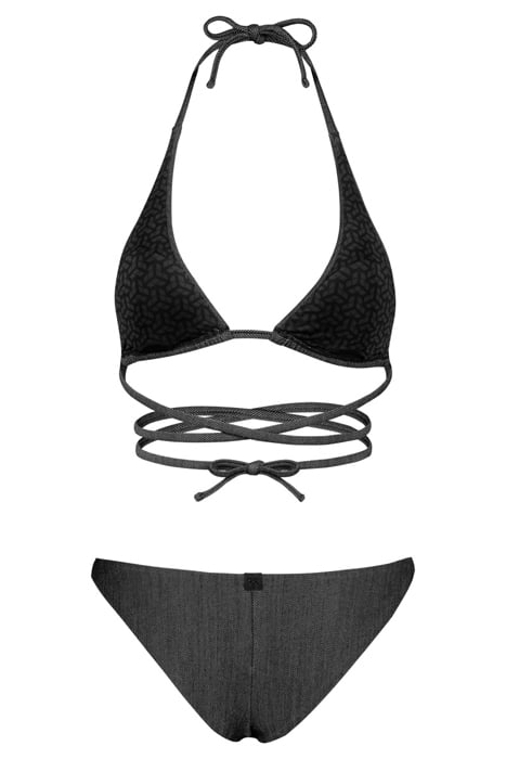 WOMEN'S ARENA TECH WOOL TRIANGLE BIKINI BLACK 5