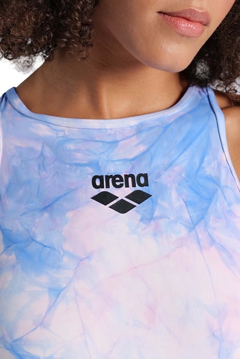 WOMEN'S FULL BODY SHORT LEG MPH CYAN MULTI TIE&DYE 7