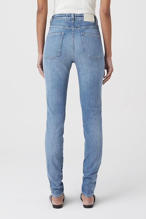 SKINNY PUSHER LONG JEANS MID BLUE 2