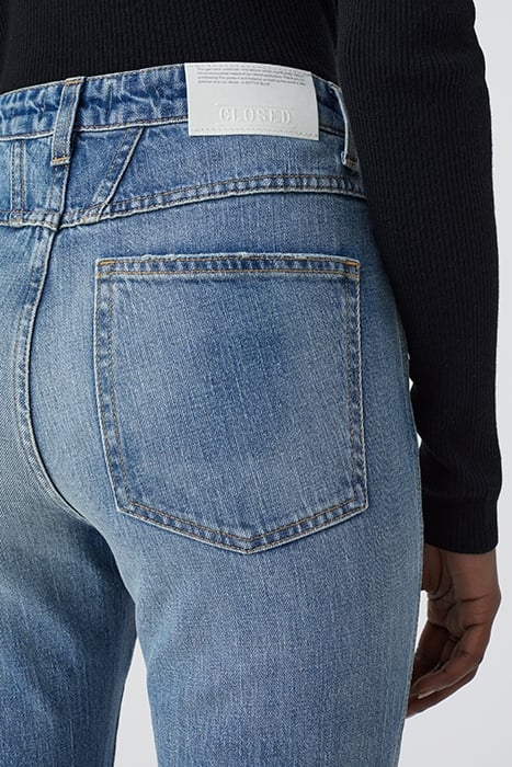 SKINNY PUSHER JEANS MID BLUE 7