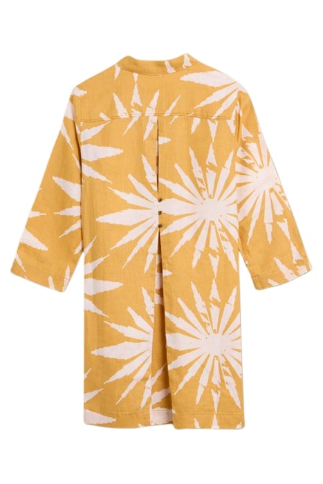 BLAIRE LINEN TUNIC CHARTREUSE PRINTED 2