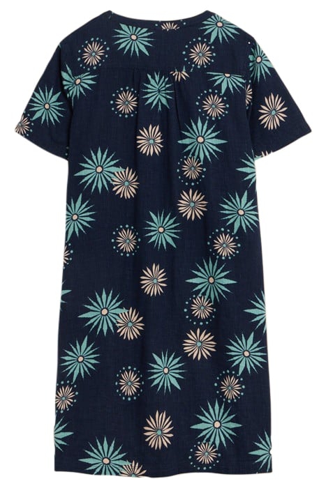 LYDIA SHIFT DRE NAVY PRINTED 3