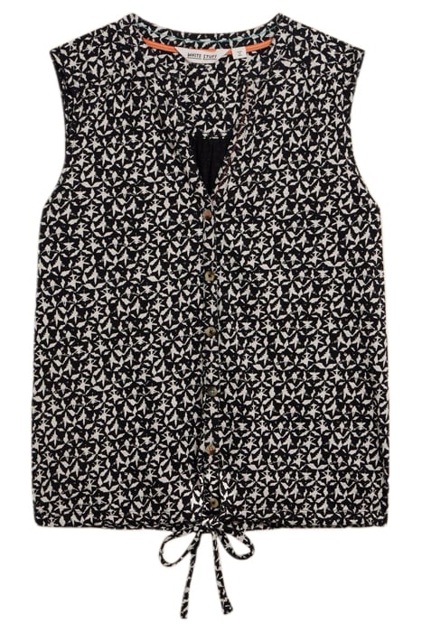 TULIP JERSEY SLEEVELE SHIRT BLACK PRINTED 2