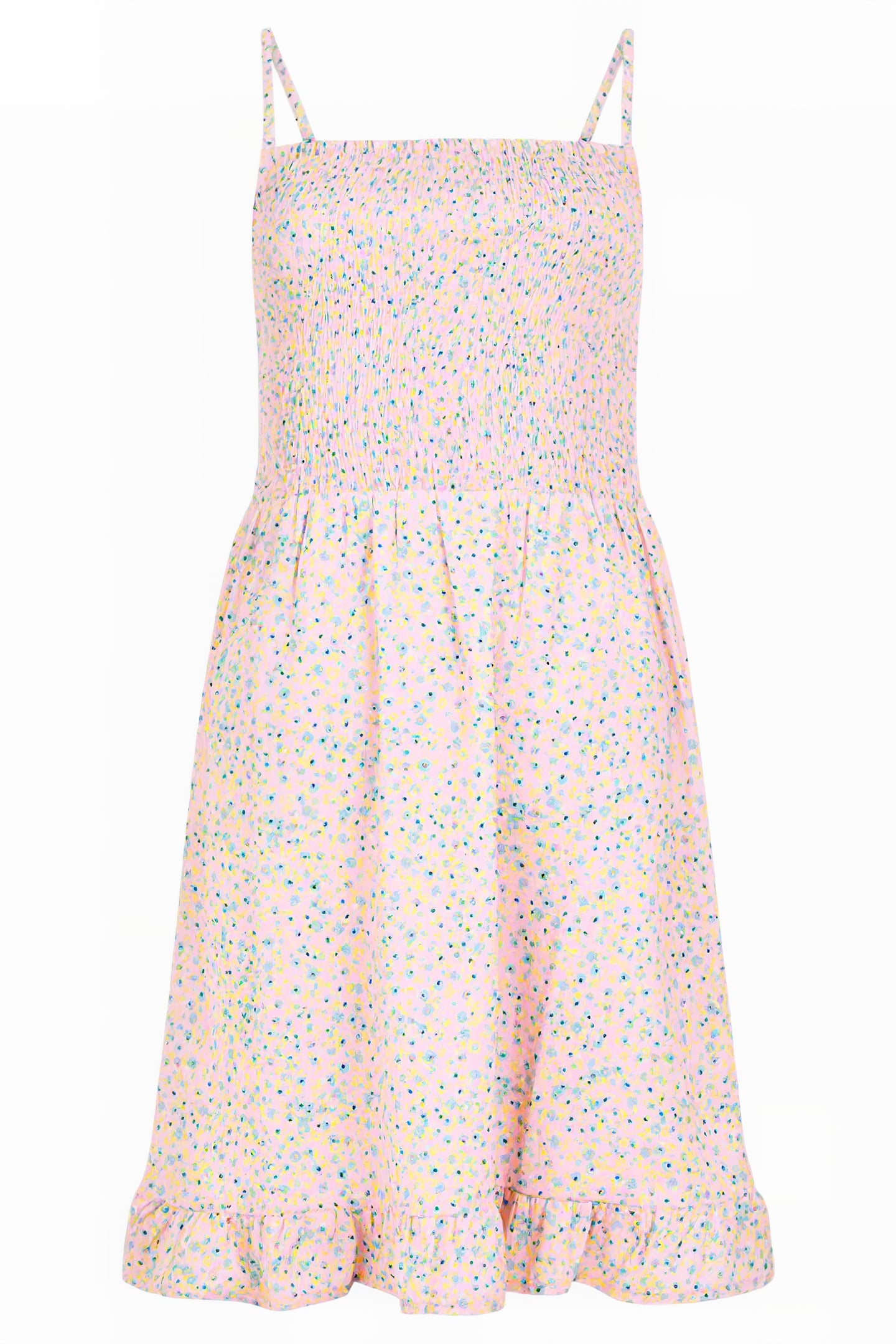 STRAPPY SHIRRED FLIPPY K RED 3