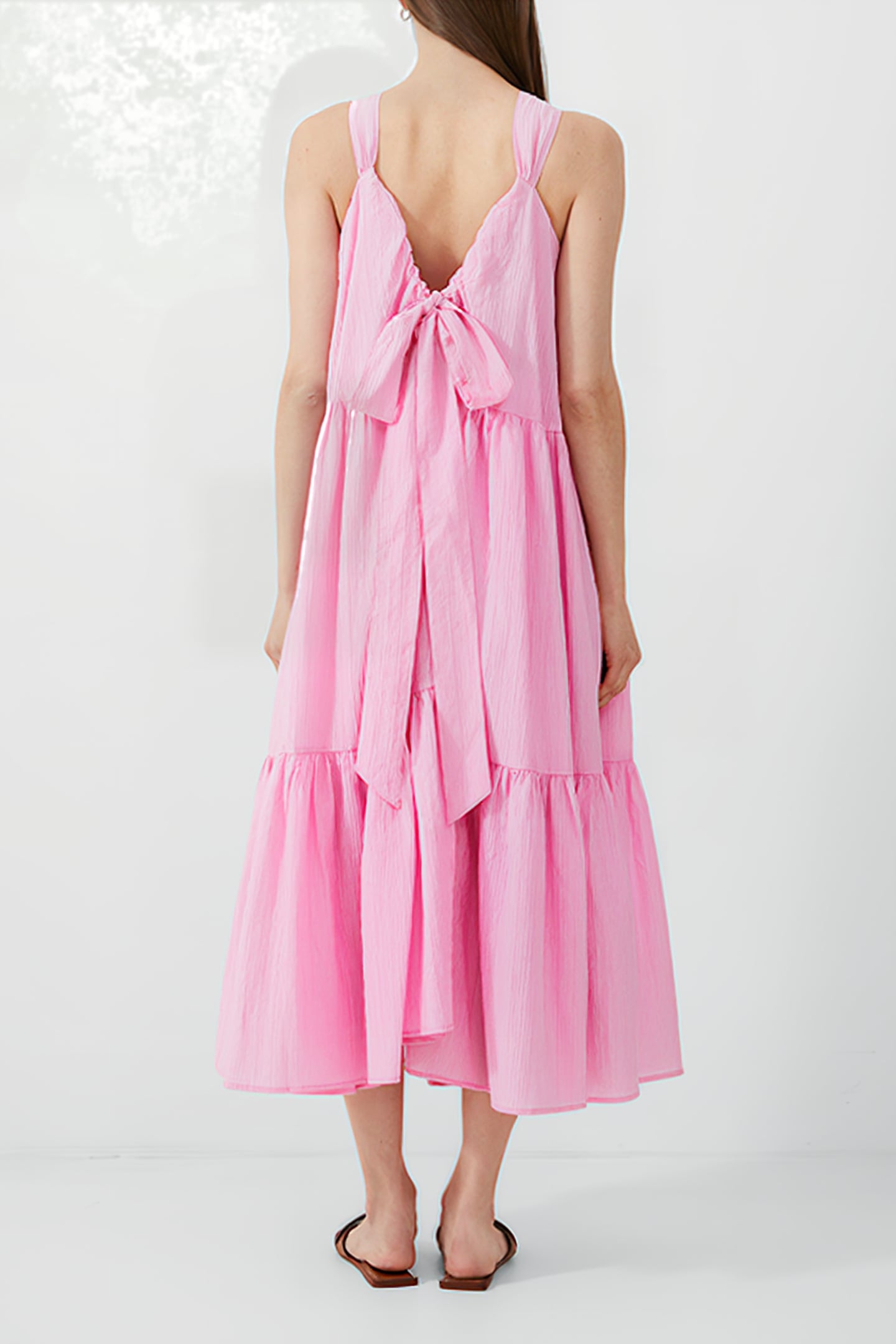 ALESKA TEXTURED DRESS RED 2