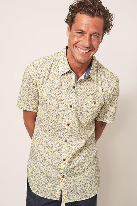 SICILIAN LEMON PRINTED SHIRT YELLOW 1