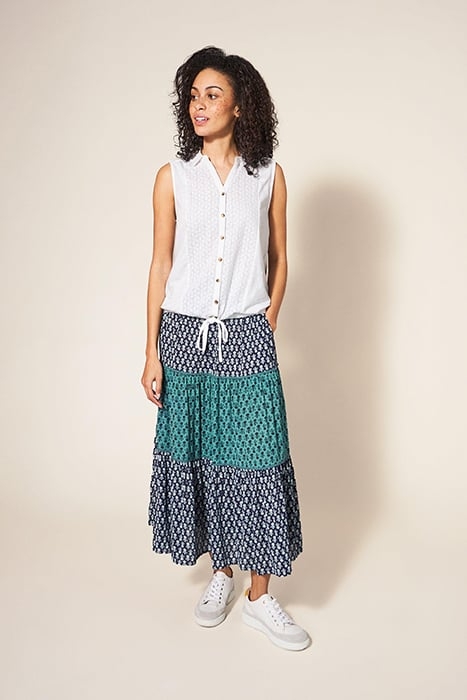 FLOWING GRAES JERSEY SHIRT BRILLIANT WHITE 1