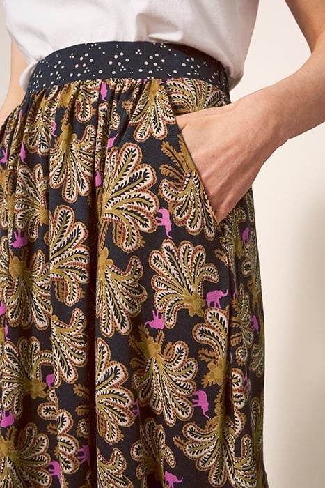 MIA JERSEY MIDI SKIRT BLACK 3