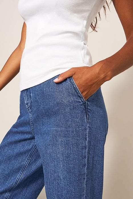 SADIE WIDE LEG JEAN DARK DENIM 4