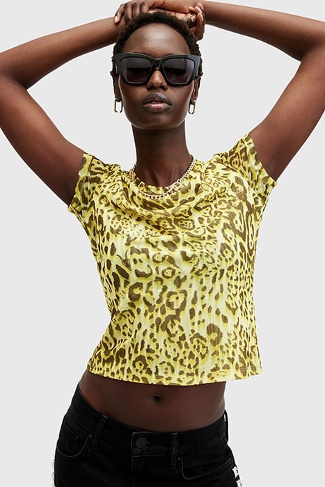 ELLIE MESH TEE TERESA LIME GREEN 6