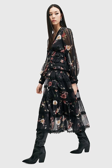 ZORA MIDI DRESS UNITY BLACK 4