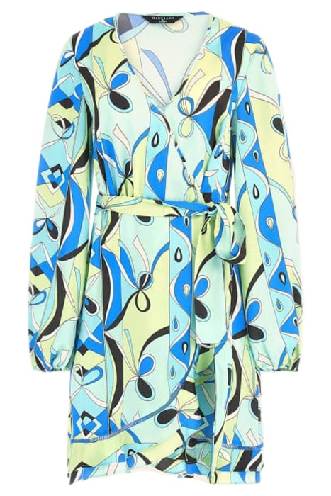 BETTY BLUE WRAP DRES GREEN SLIPKNOT 4