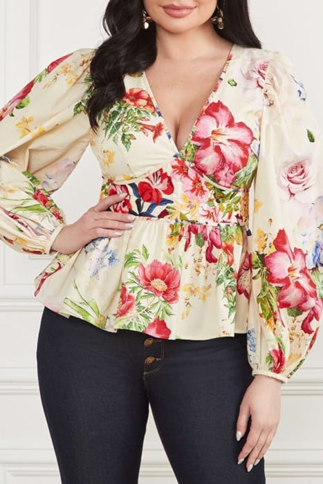 MIRA TOP SOLID GLORIOUS GARDEN BLOUSE 5