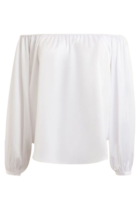 CANDICE OFF SHOULDER TRUE WHITE BLOUSE 4