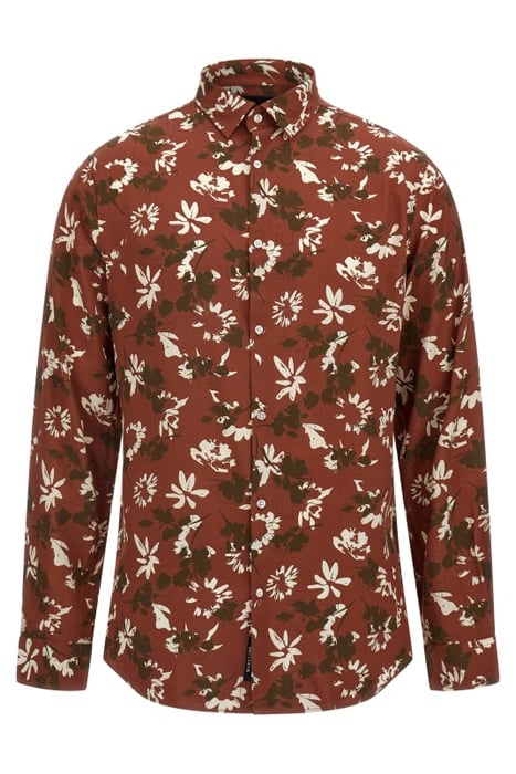 BENNY NEW COLLAR PAU COPPER/BROWN/BEIGE CASUAL SHIRT 1