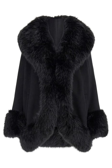 THE JACKSON COAT JET FAUX FUR BLACK 4