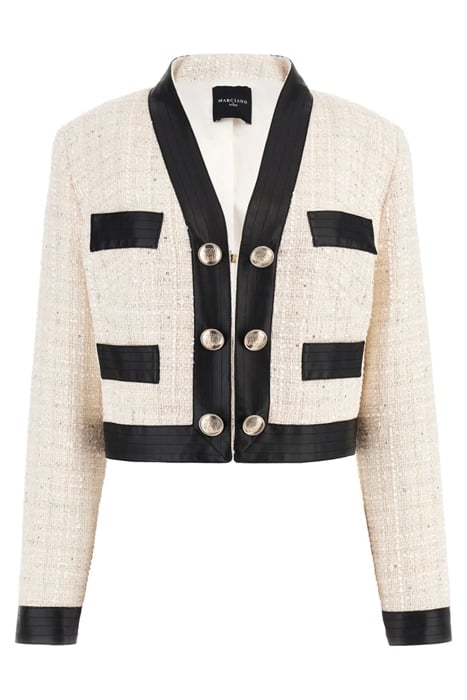 MARIKA SHORT JACKET PALE PEARL CROPPED MULTI 4