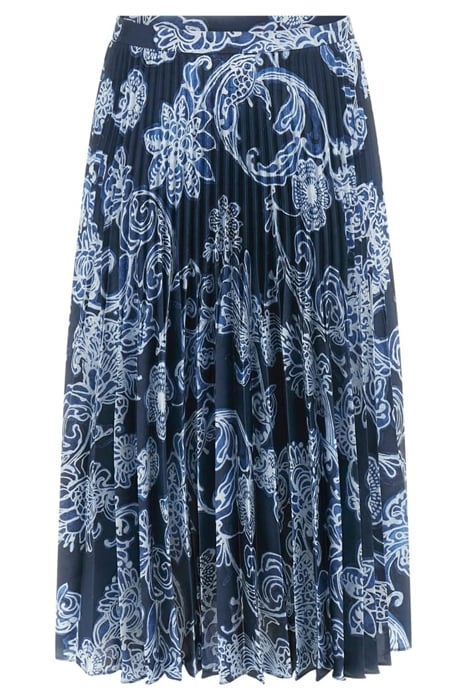 NEW GISELLE PLEATED FLORAL INK MINI SKIRT PRINT 4