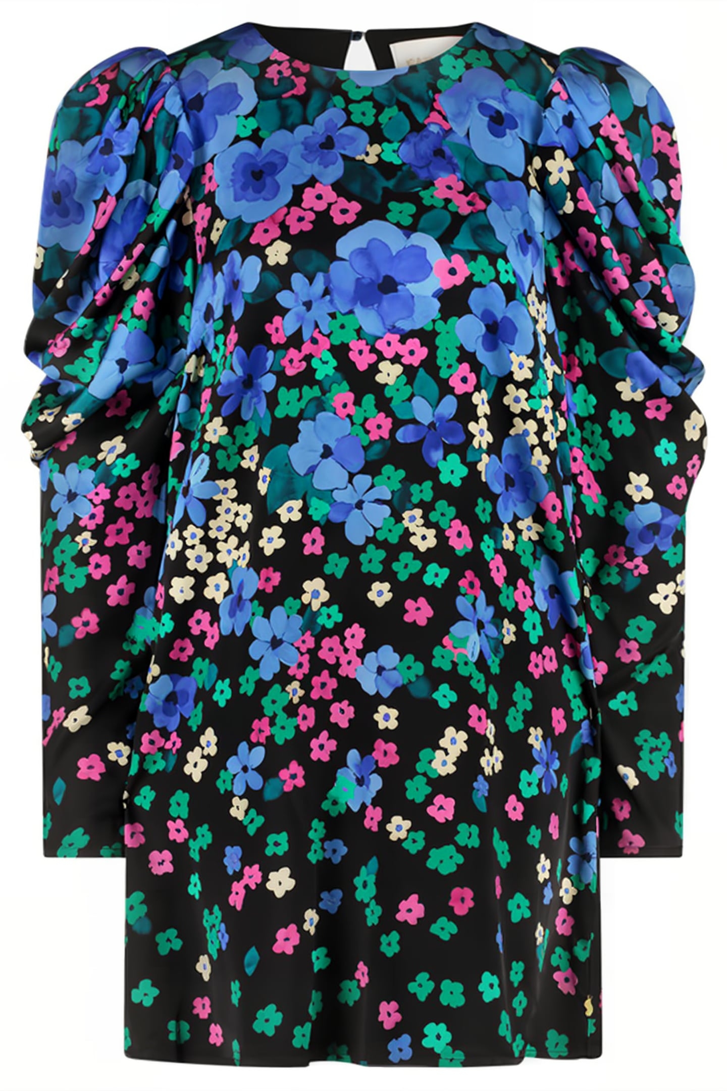 MARLOES DRESS BLACK/FEELING GREEN 3