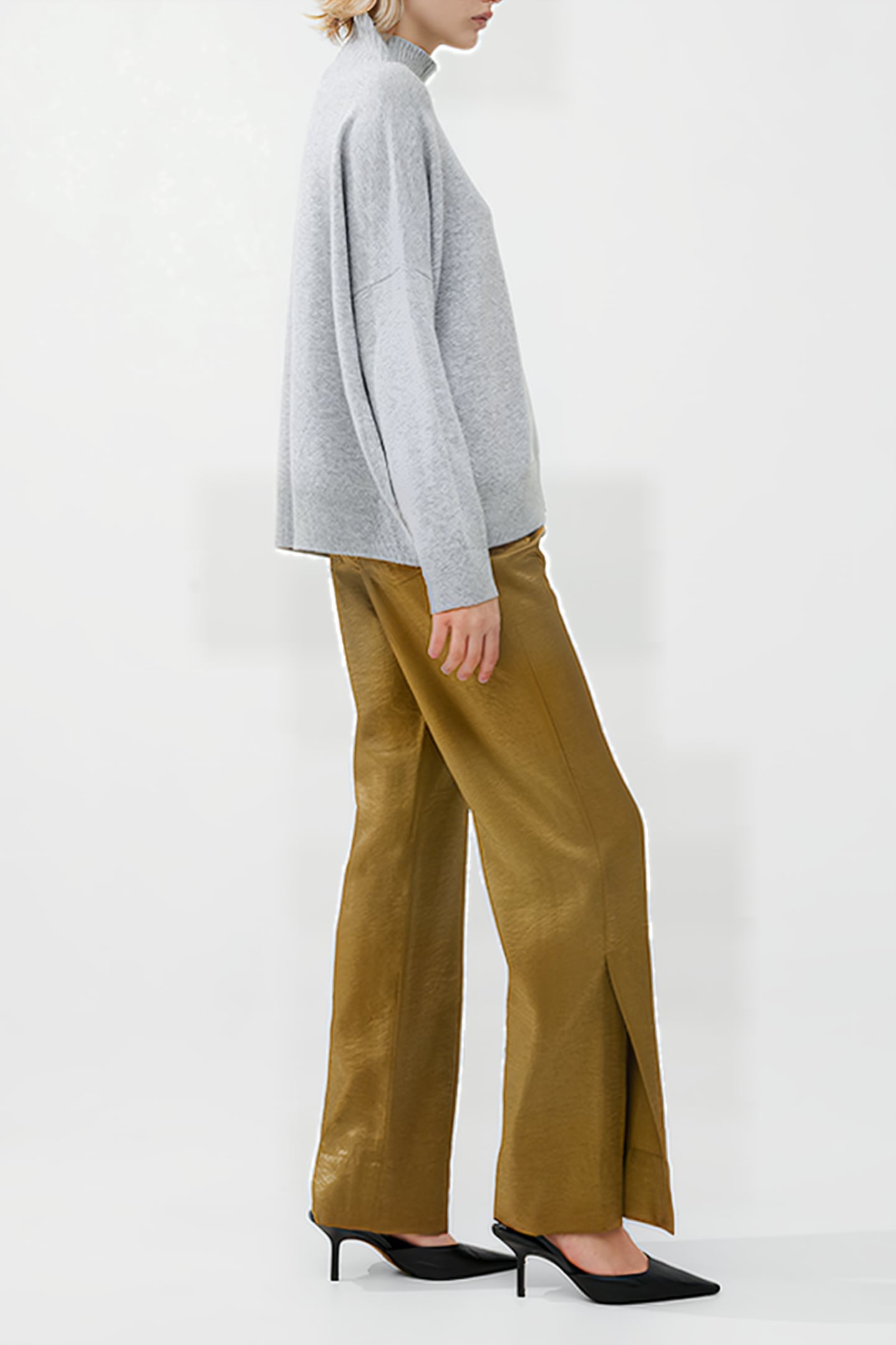 JEANIE VHARI SUST ROLL NK JMPR BLACK 5