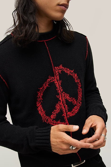 WYTHE LS BROKEN PEACE SIGN BLACK 3