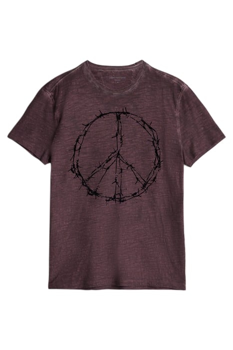 SS CREW TEE - BARBWIRE PLUM 2