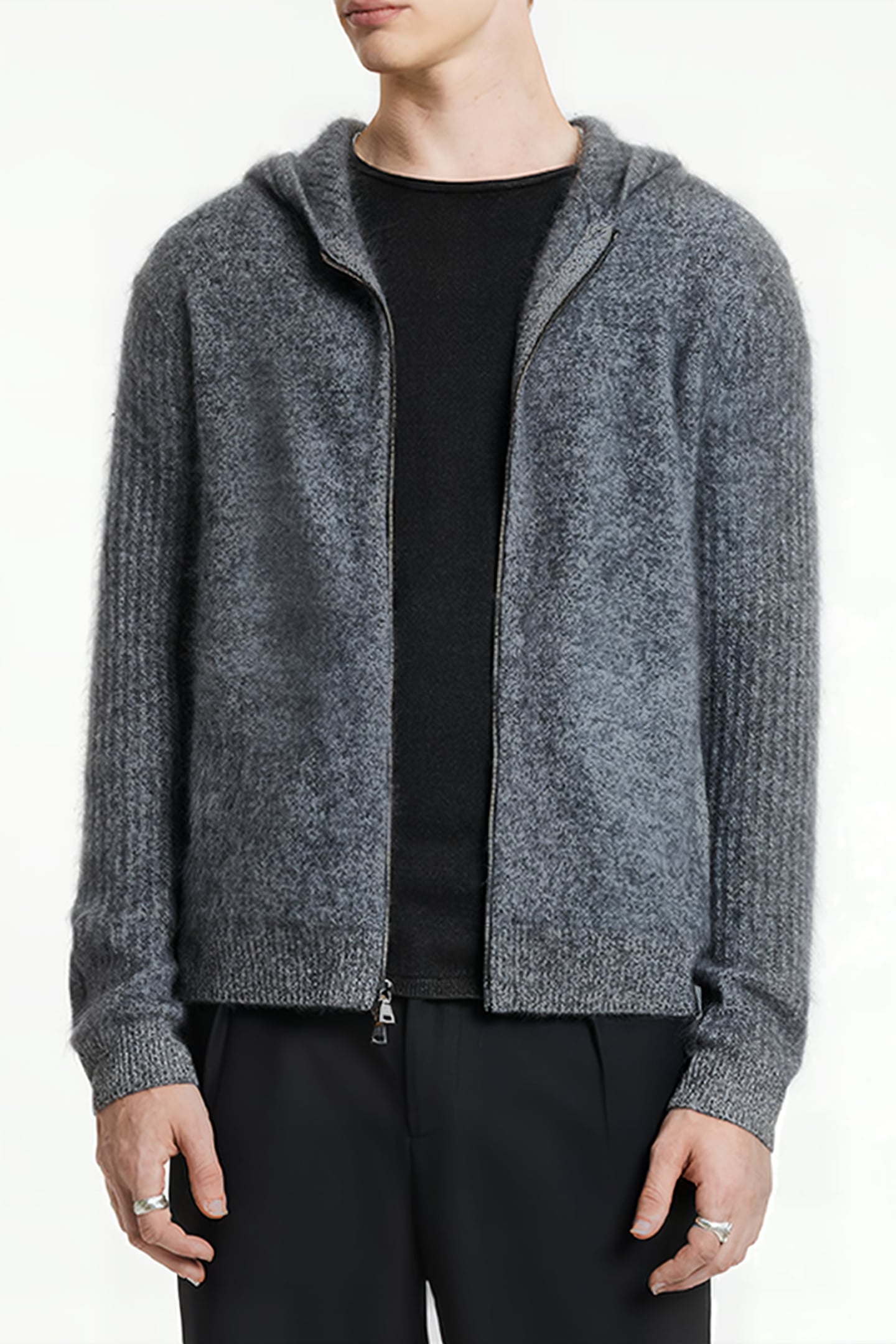 CATHERINE REGULAR FIT LS BLACK/WHITE 1