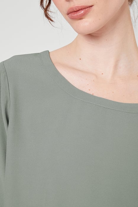 BOAT NECK SHORT DRESS ETAIN 5