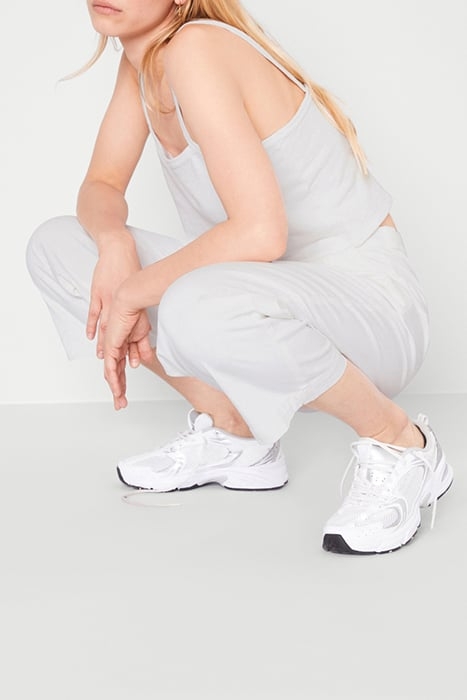 WIDE CHINO TROUSERS NACRE 6