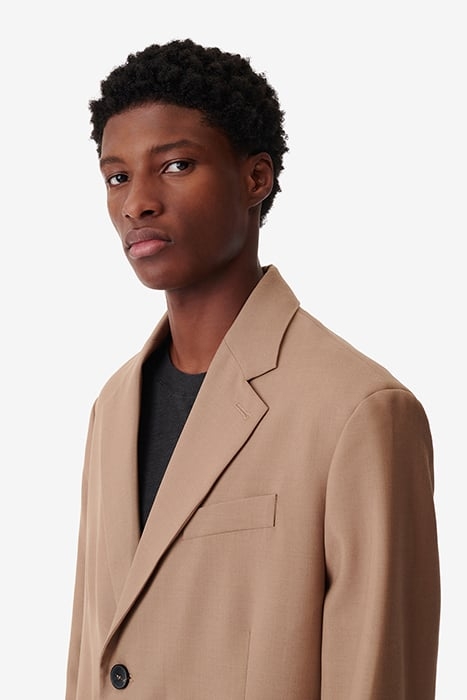MOFAN SINGLE BREASTED COAT IN BEIGE 5
